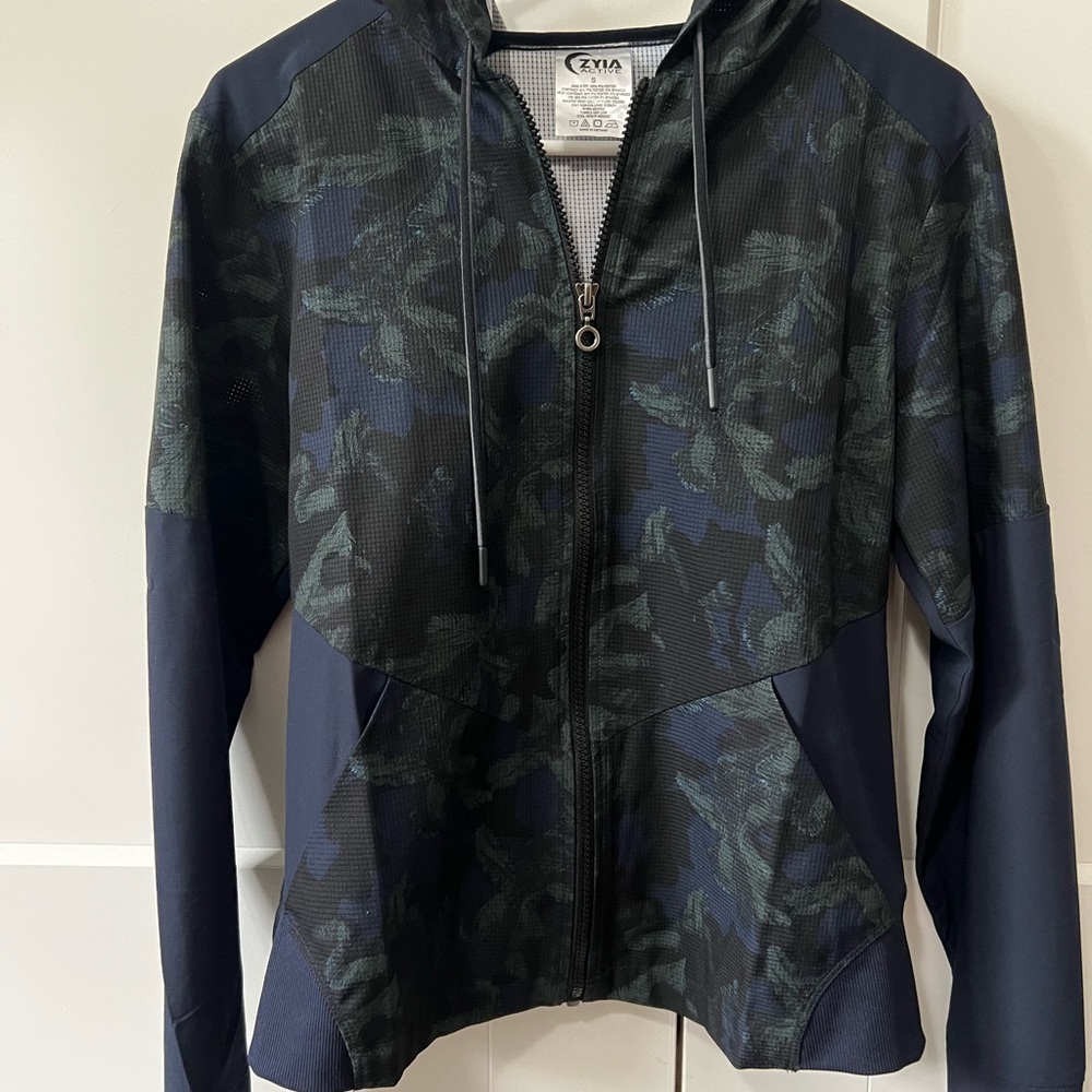 ZYIA Dark Green and Navy Camo Jacket